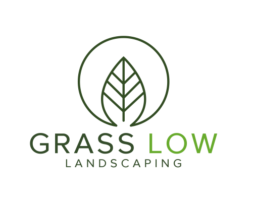 Grass Low Lawn Care and Maintenance Logo