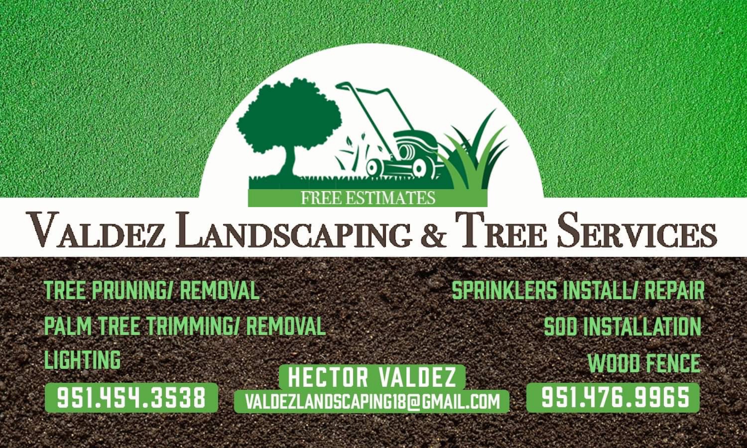Valdez Landscaping-Unlicensed Contractor Logo