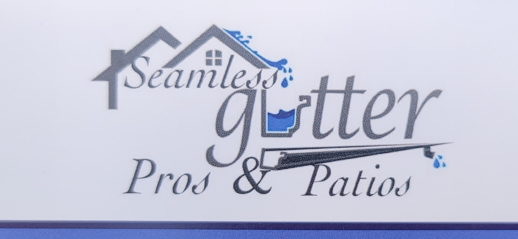 Seamless Gutter Pros & Patios Logo