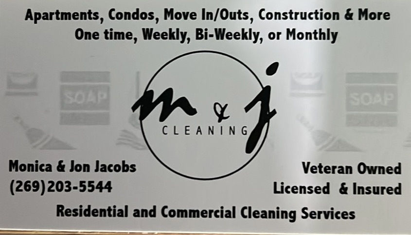 M & J Cleaning Services & More Logo