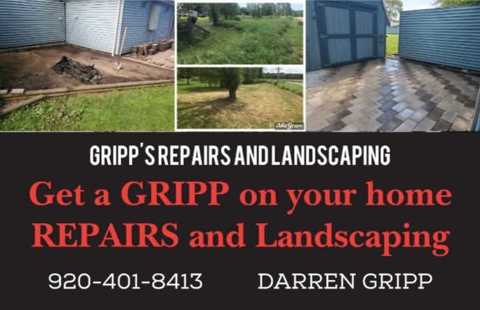 Gripp's Repairs and Landscaping Logo