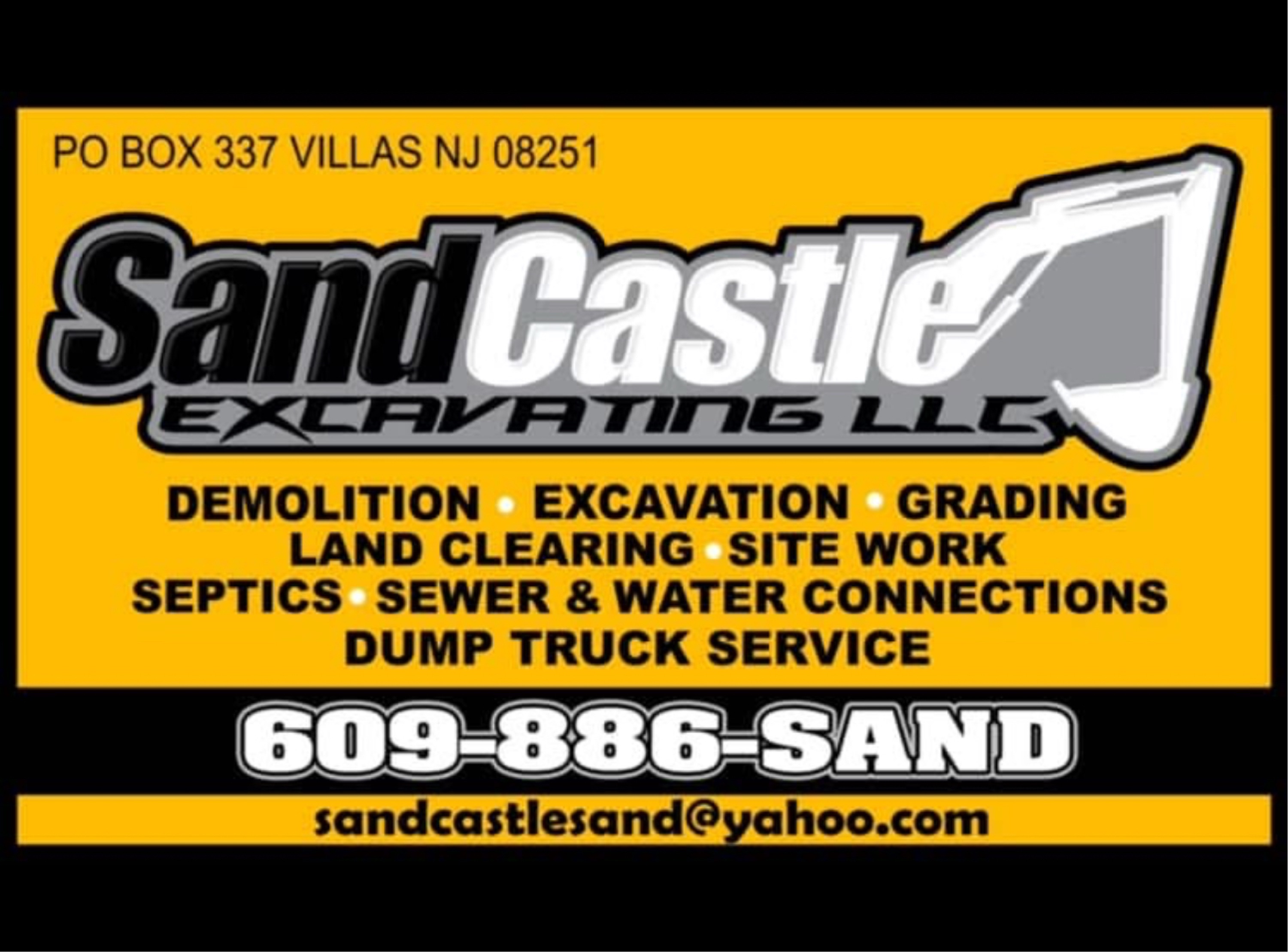 Sand Castle Excavation Logo