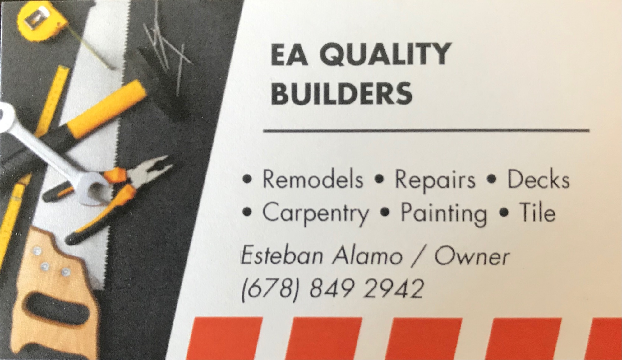 EA Quality Builders Logo