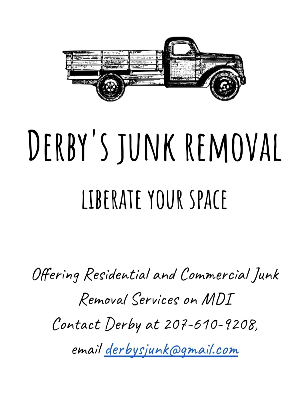 Derbys Junk Removal Logo