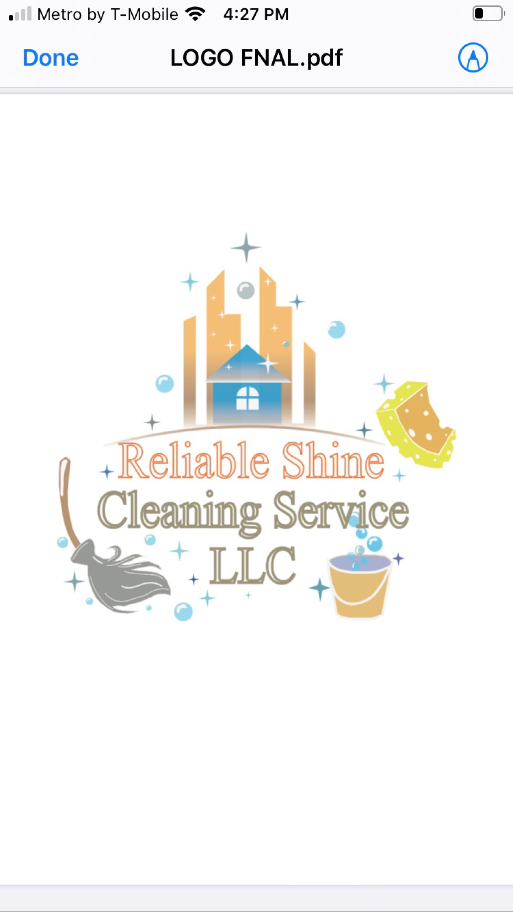 Reliable Shine Cleaning Service Logo