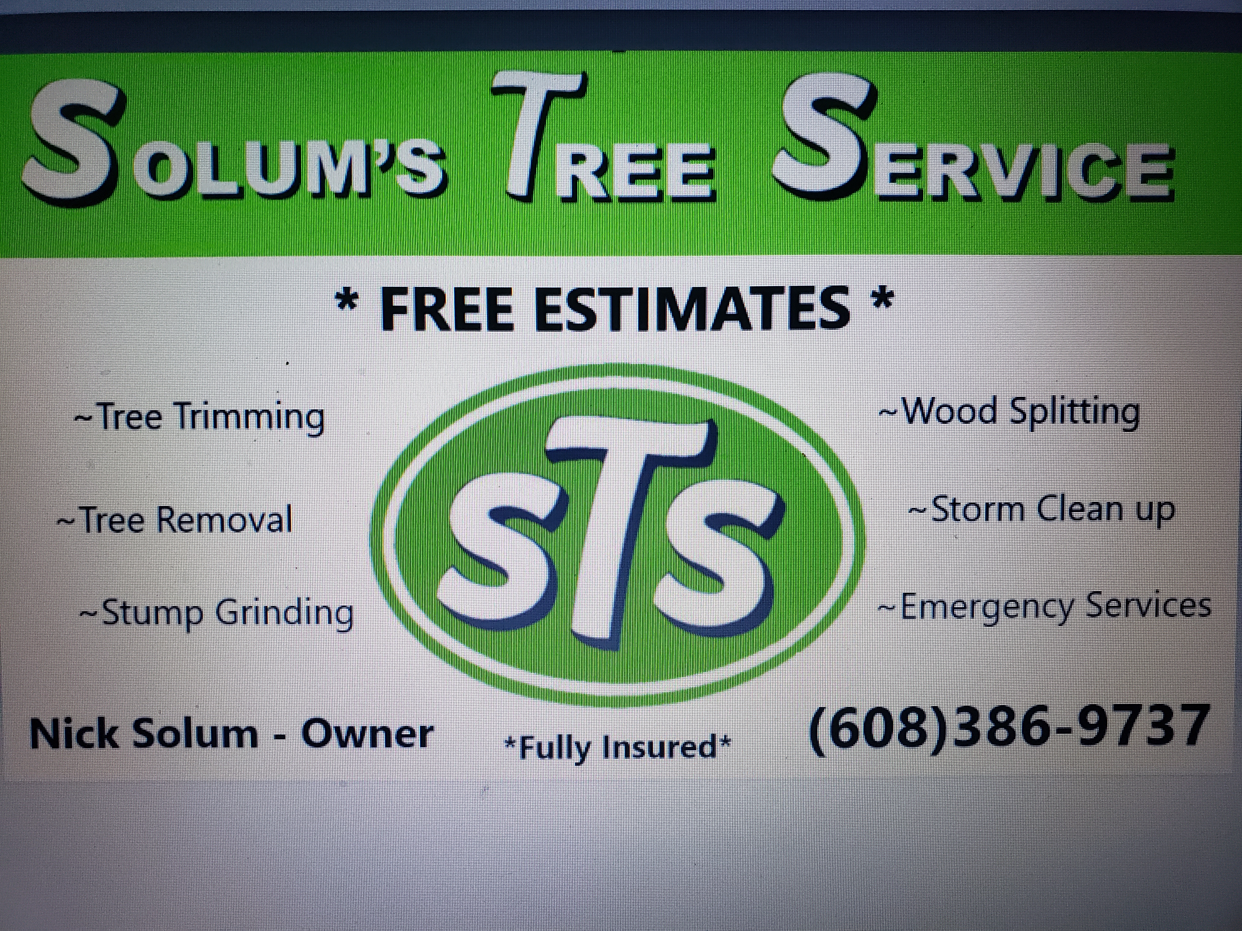 Solum's Tree Service Logo