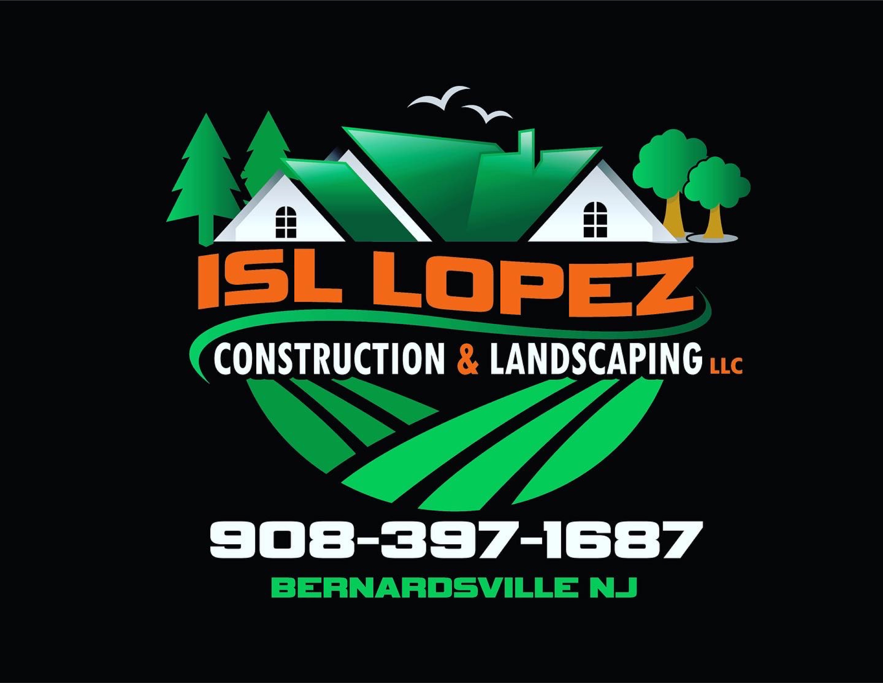 ISL Lopez Construction & Landscaping Logo