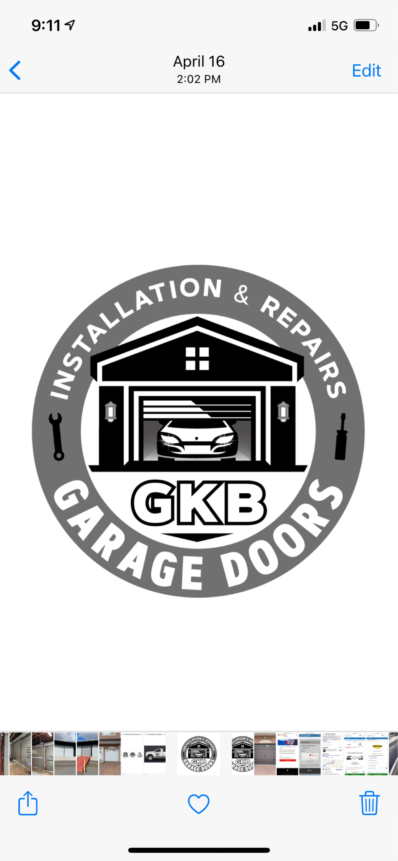 GKB Garage Doors Logo