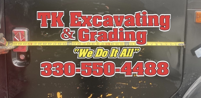TK Excavating and Grading Logo