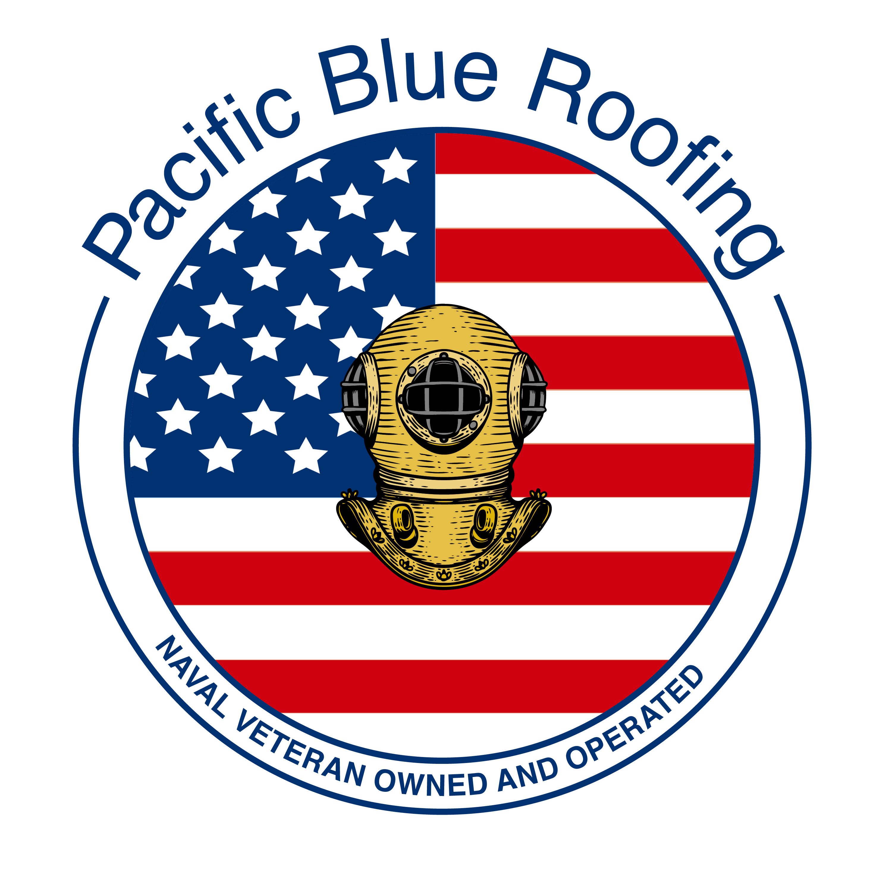 Pacific Blue Roofing Logo