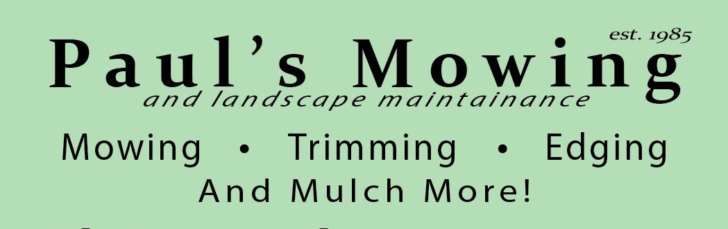 Paul's Mowing and Landscape Logo