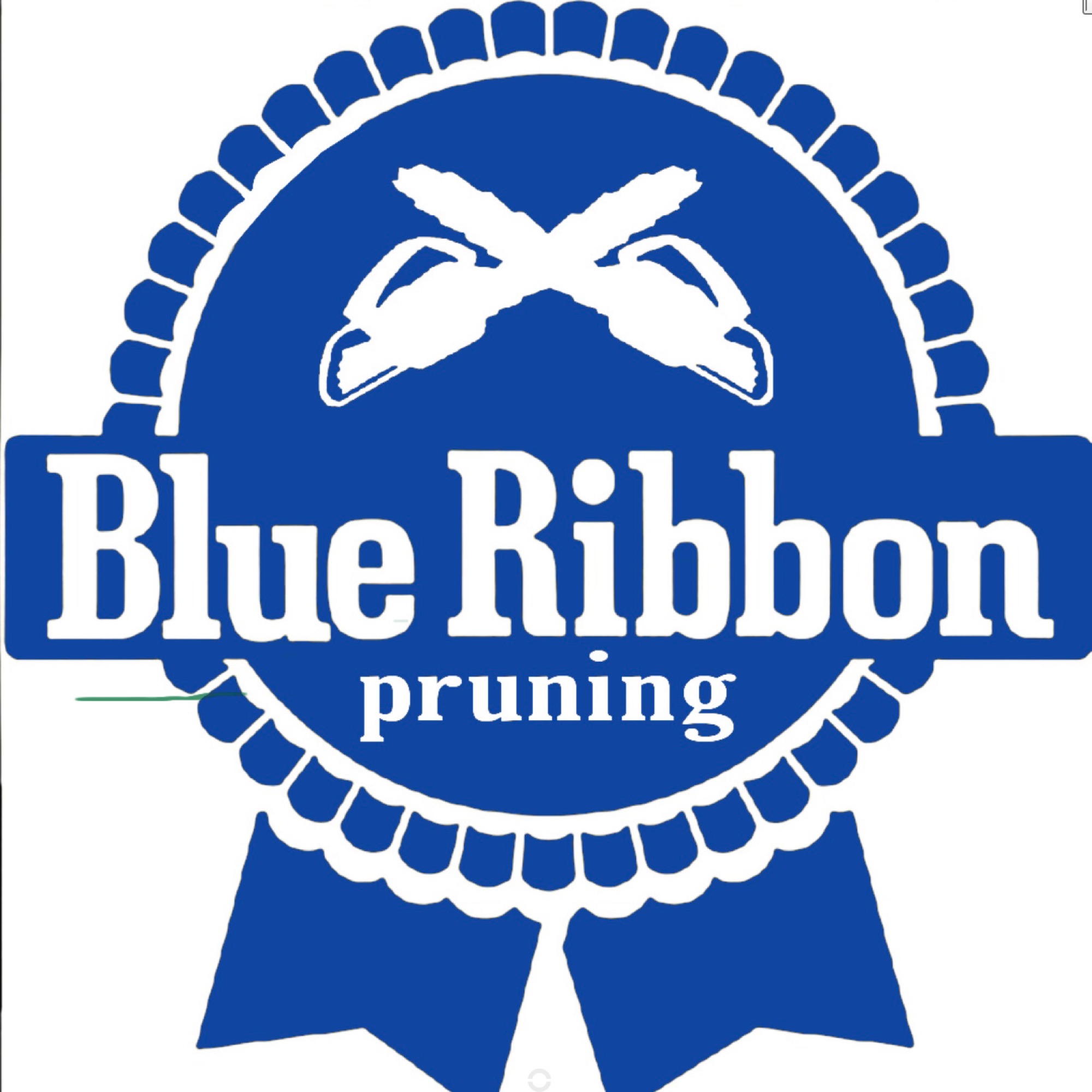 Blue Ribbon Pruning Logo
