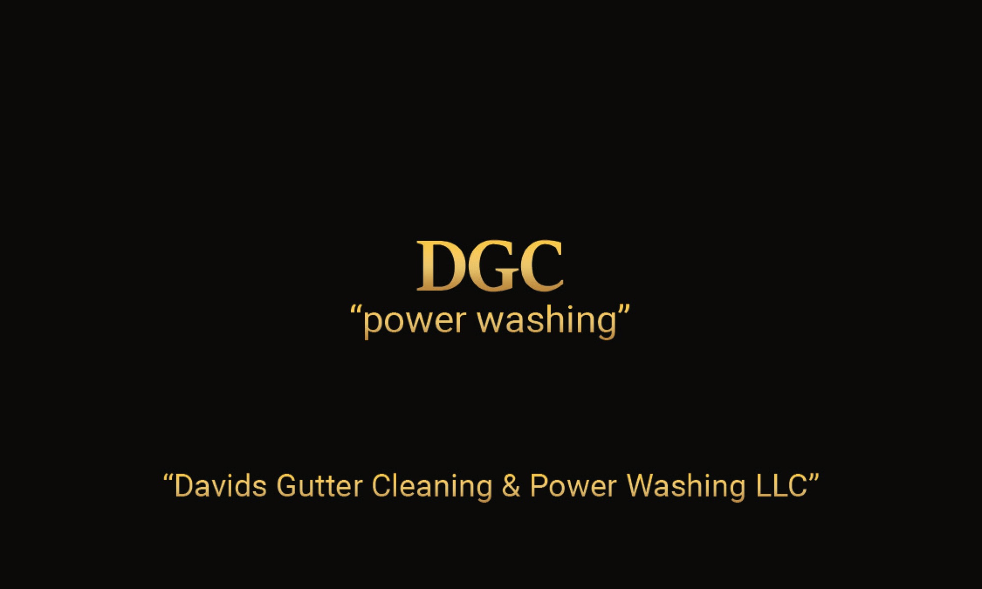David Gutter Cleaning and Powerwashing Logo