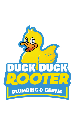 Duck Duck Rooter Plumbing and Septic Services Logo