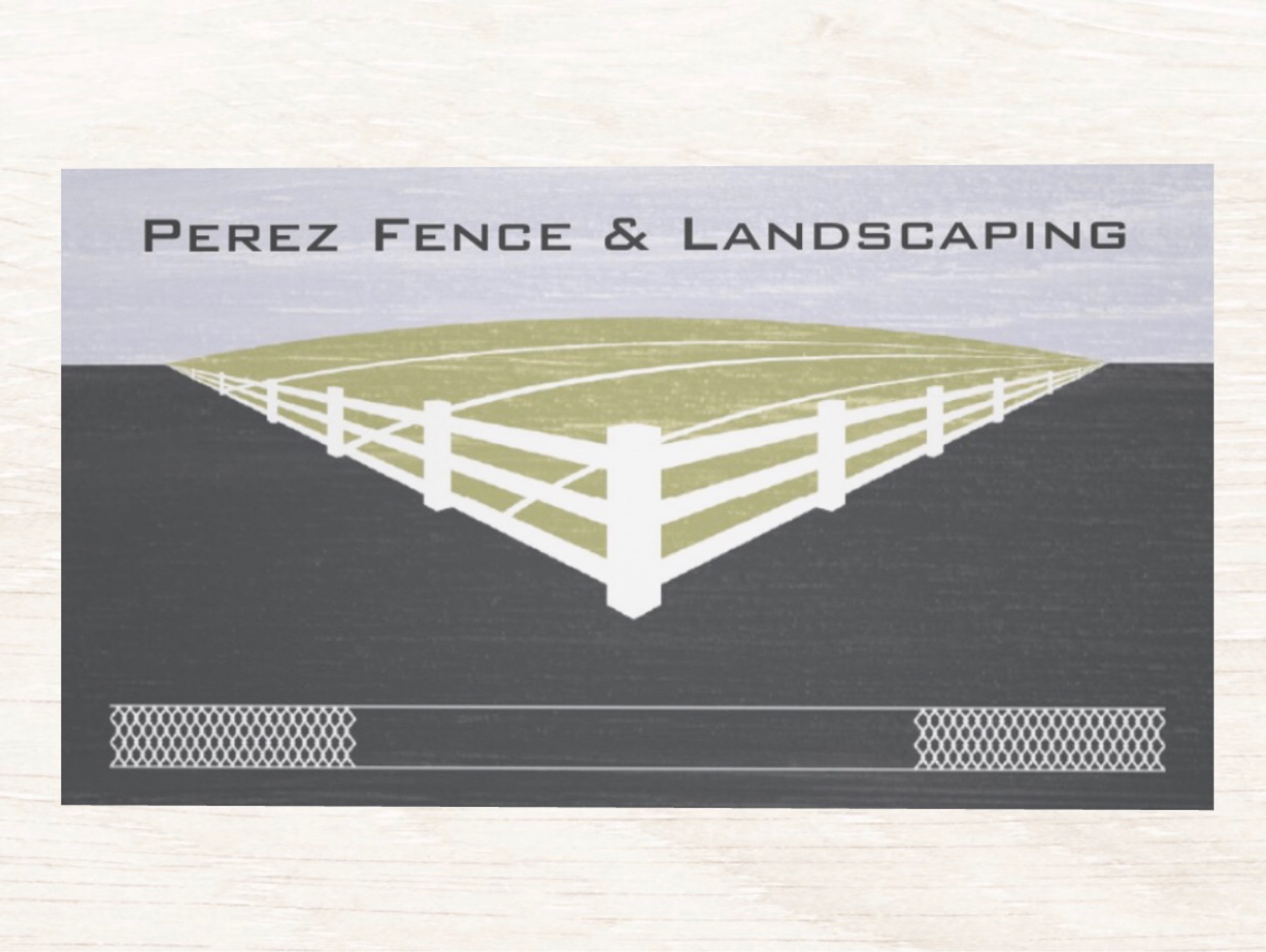 Perez Fence & Landscaping Logo