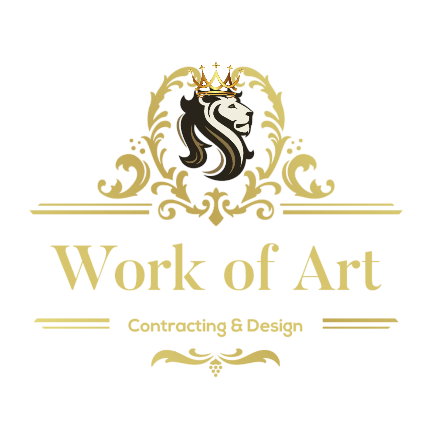 Work of Art Contracting and Design Logo