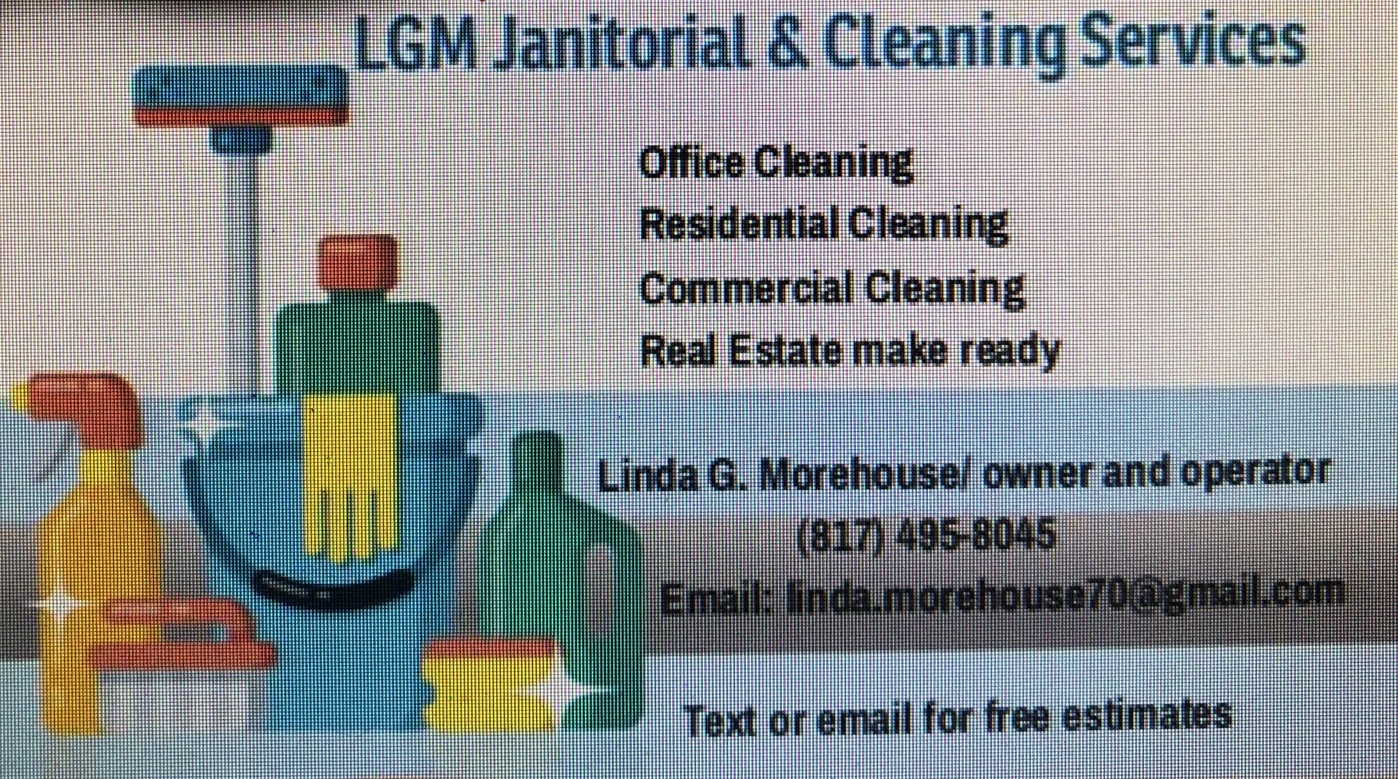 LGM Janitorial and Cleaning Services Logo