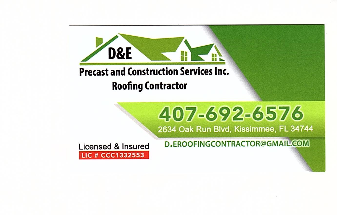 D&E Precast and Construction Services, Inc. Logo
