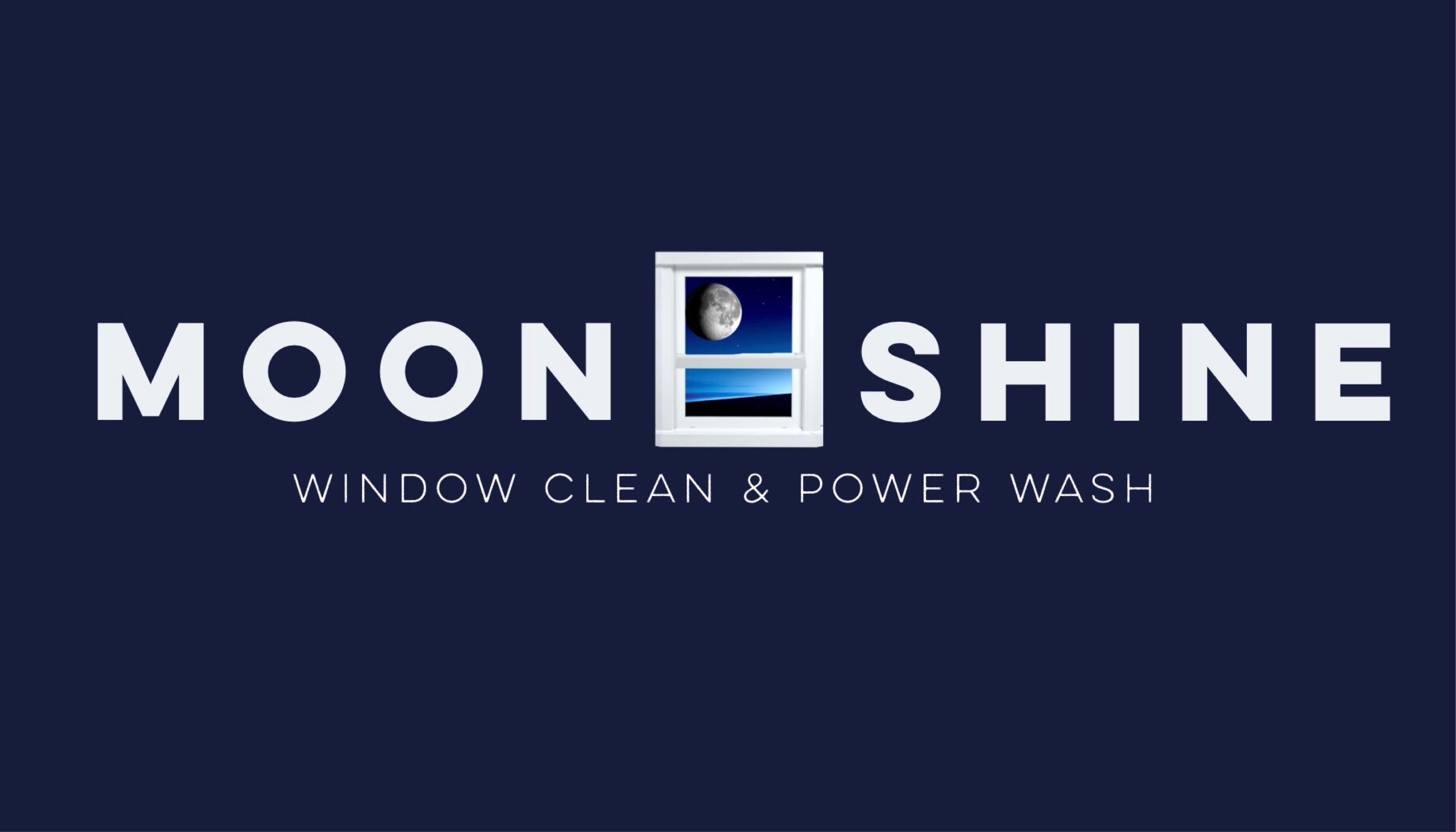 Moonshine Window Clean Logo