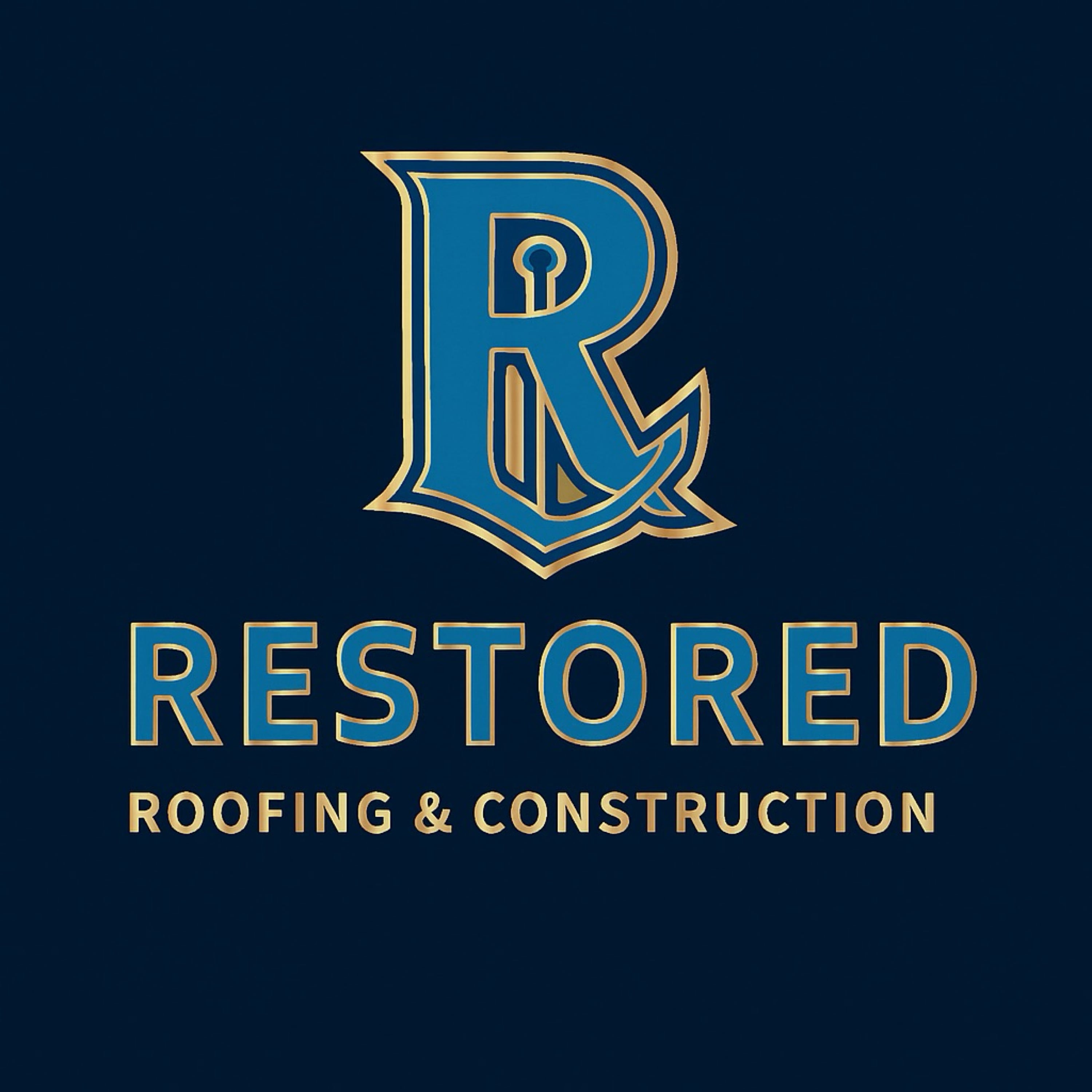 Restored Roofing and Construction Logo