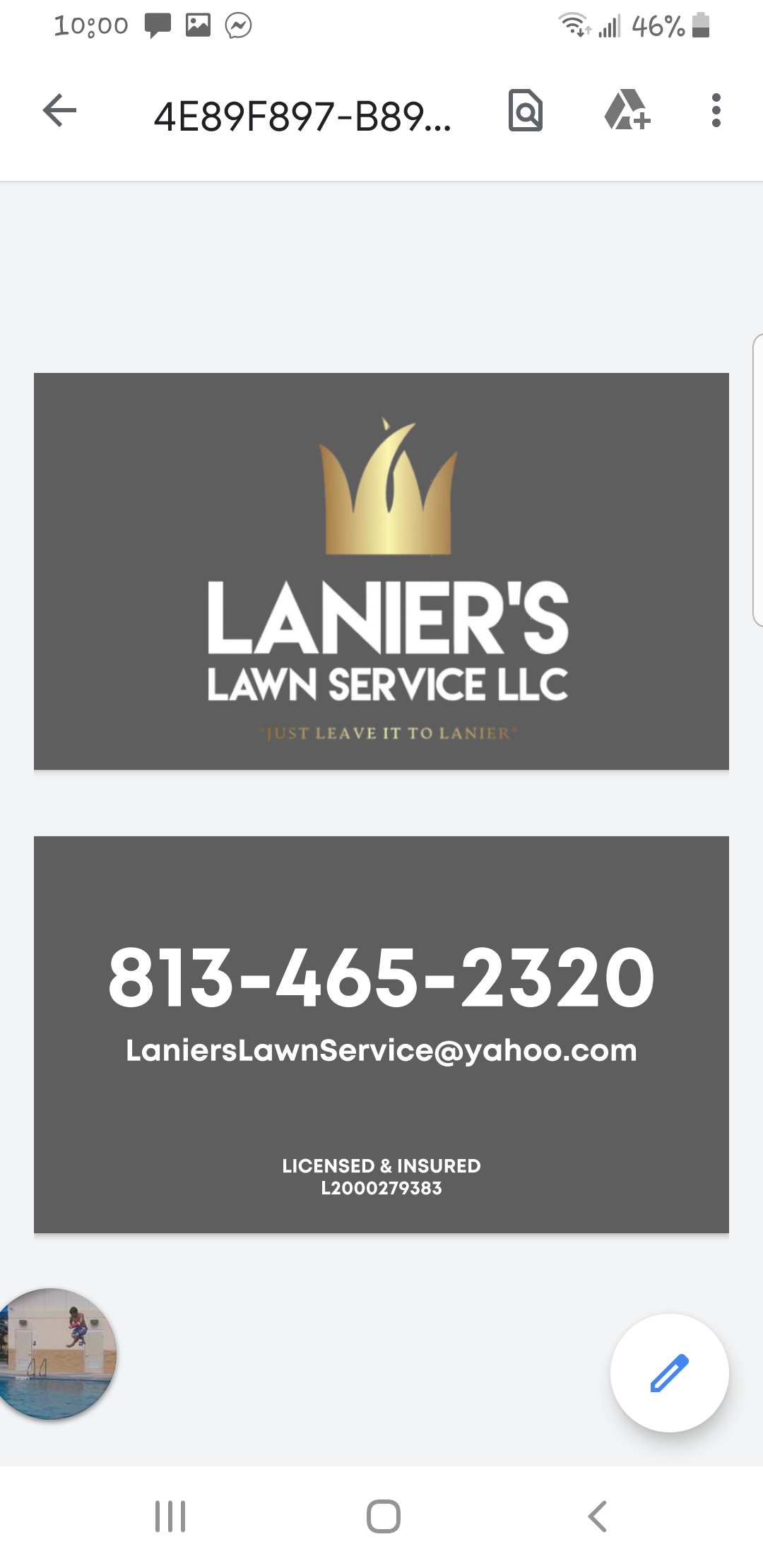Lanier's Lawn Service Logo