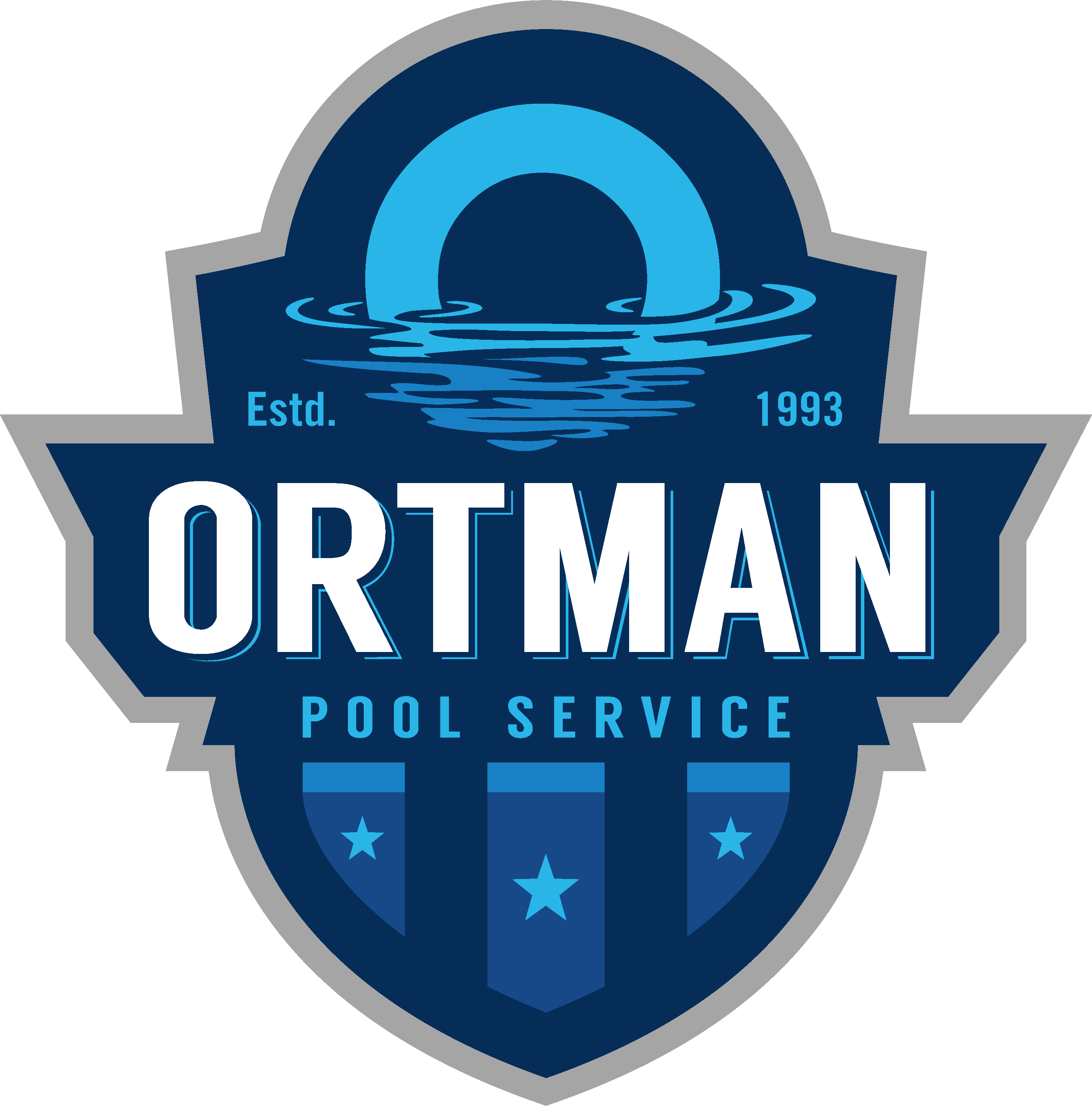 Ortman's Pool Service Logo