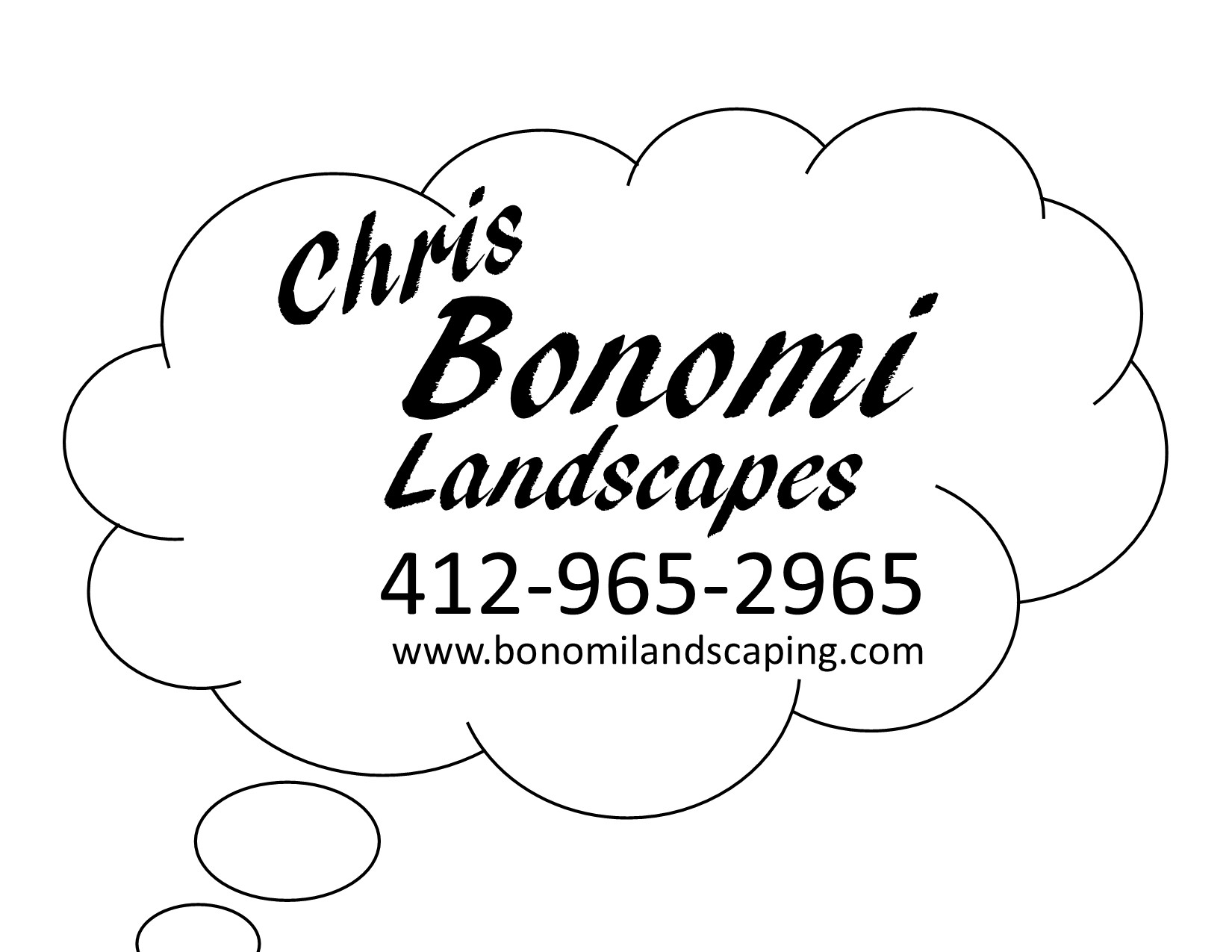 Chris Bonomi Landscapes Logo