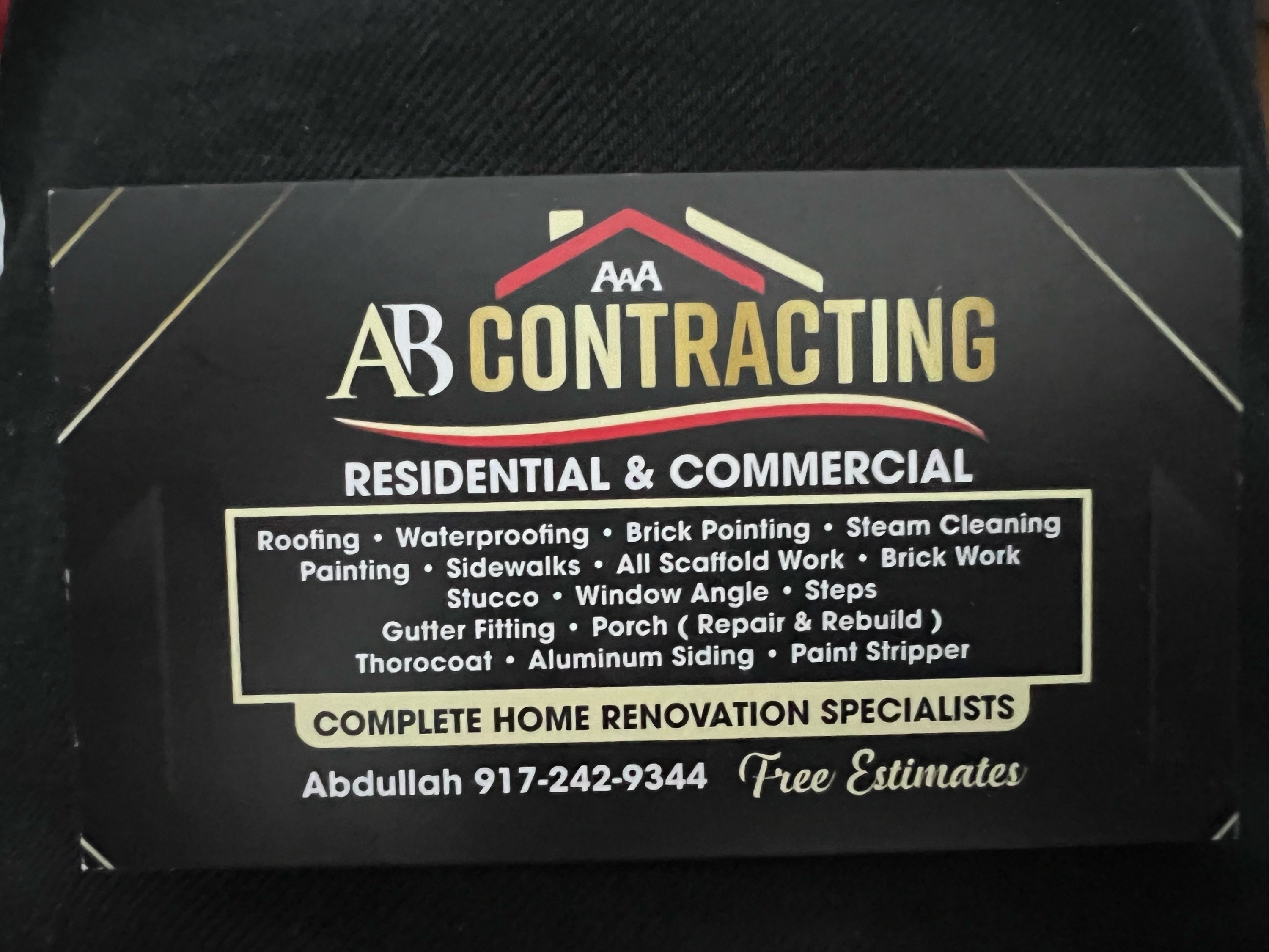AAA AB Contracting, Inc. Logo