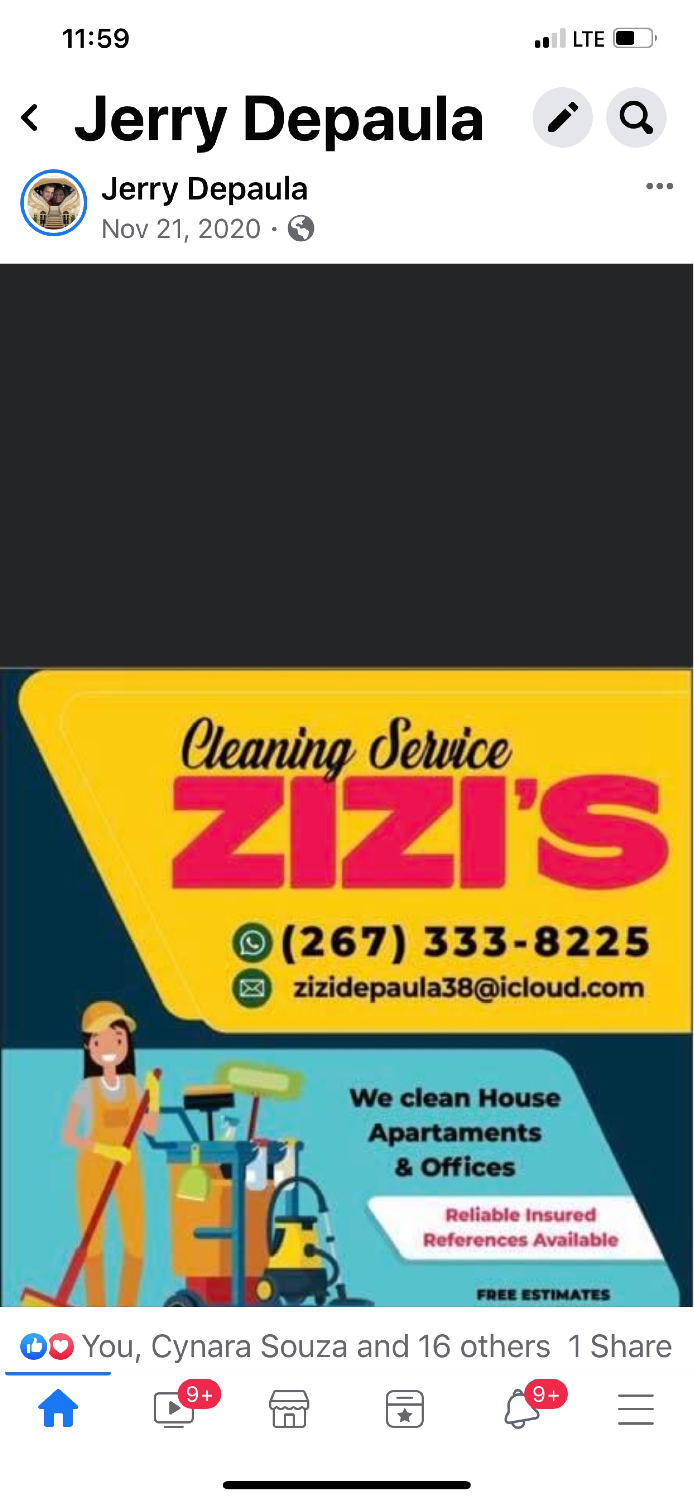 Zizi's Cleaning Service Logo