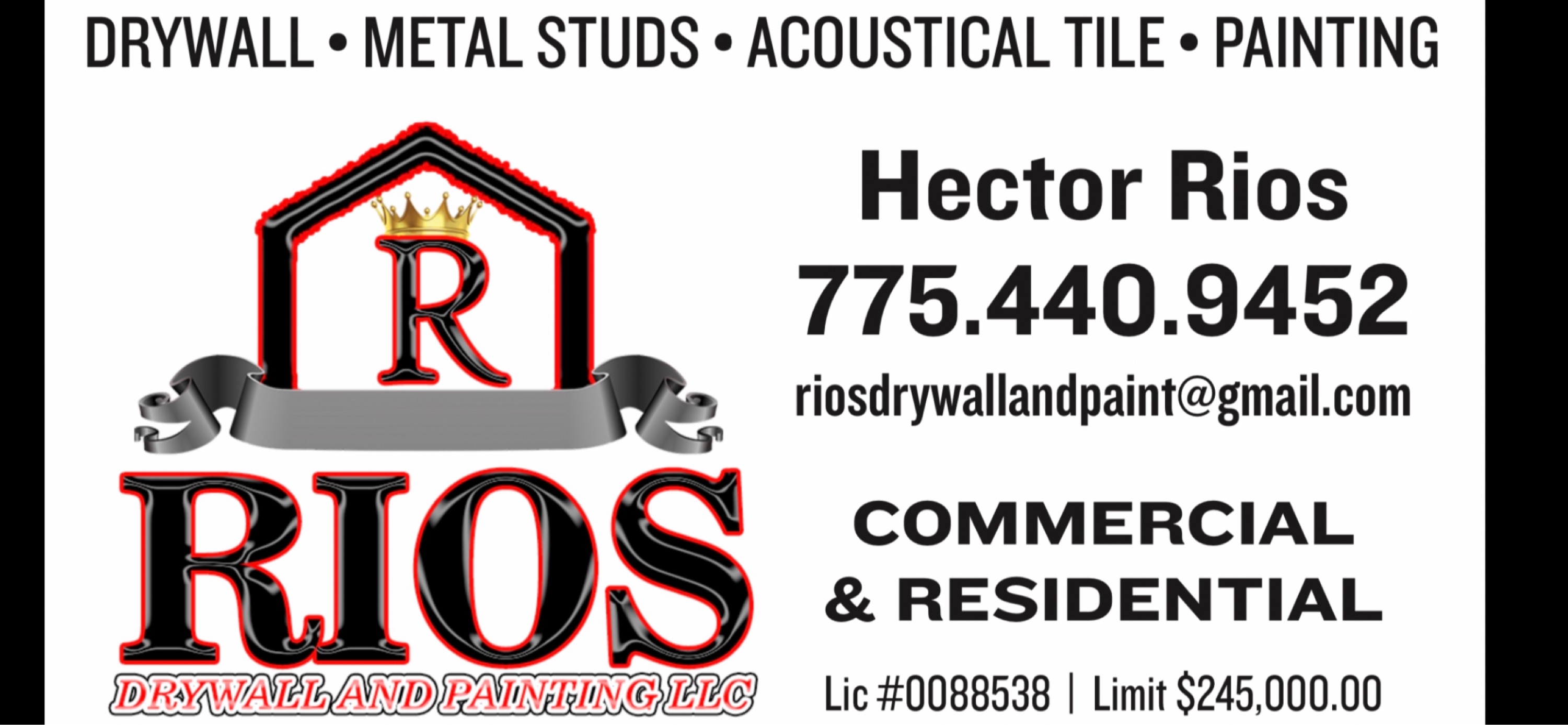 Rios Drywall and Painting, LLC Logo