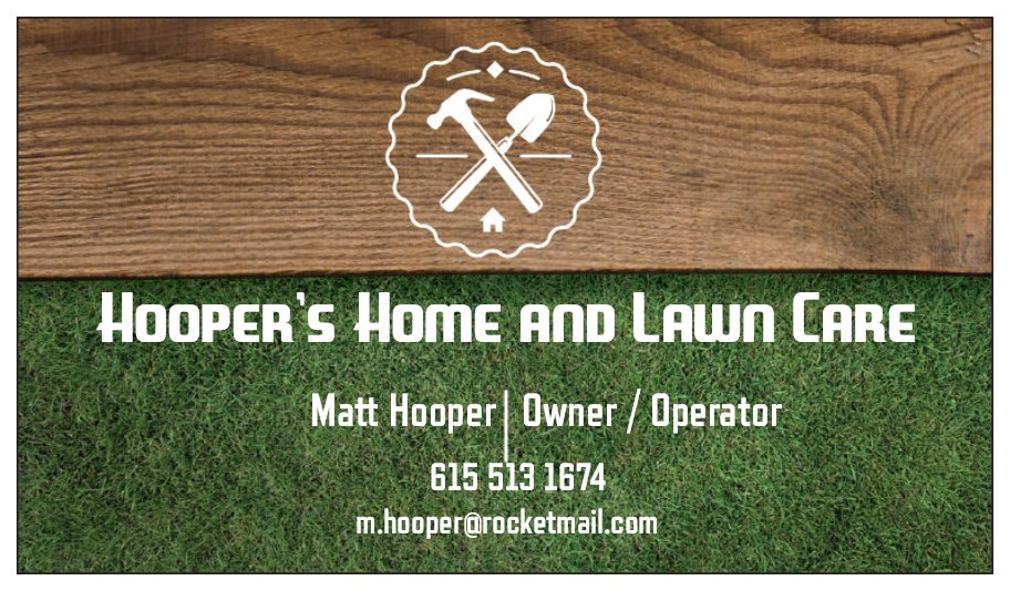 Hoopers Home and Lawn Care Logo