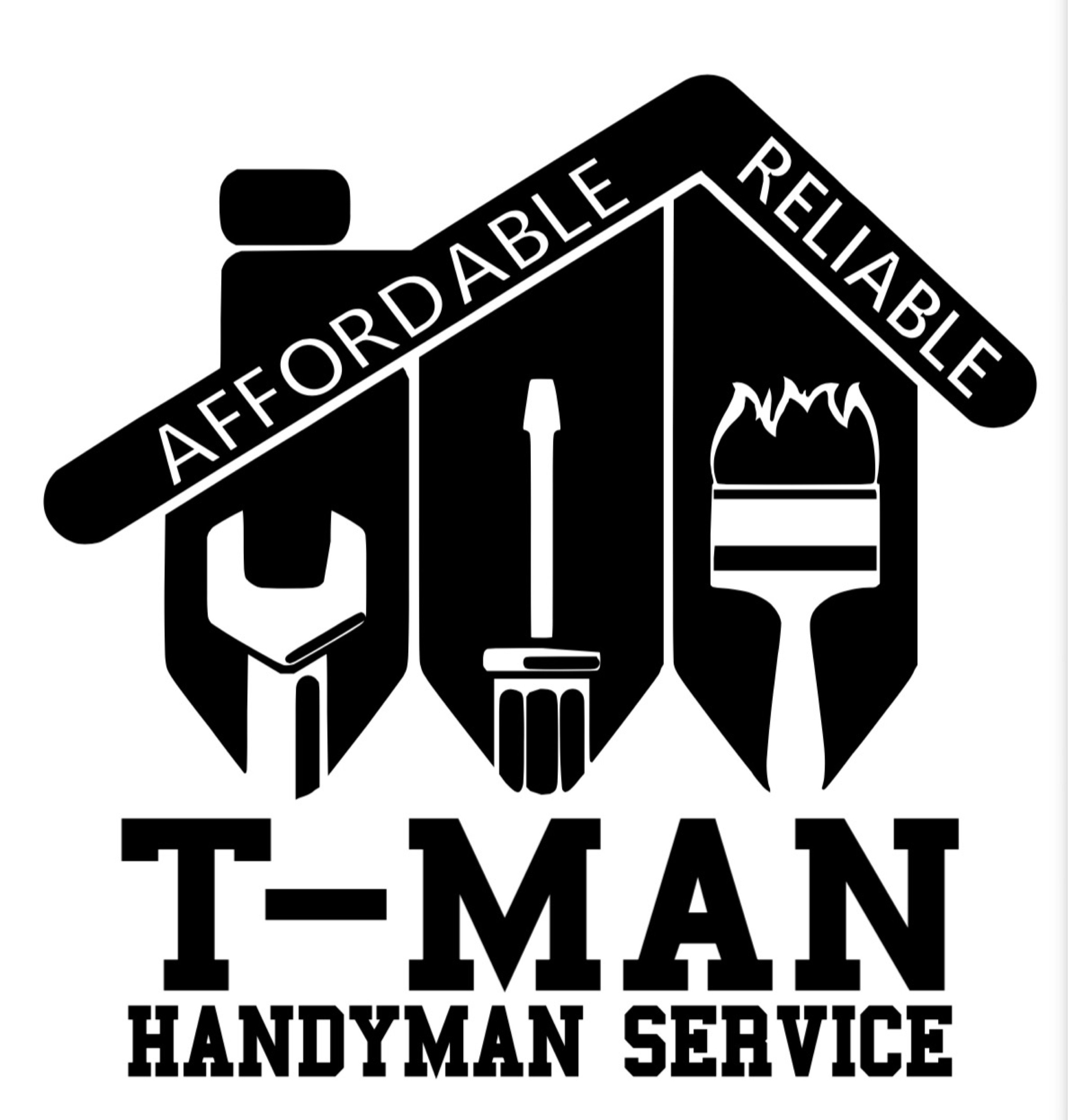 T Man Handyman Service Logo