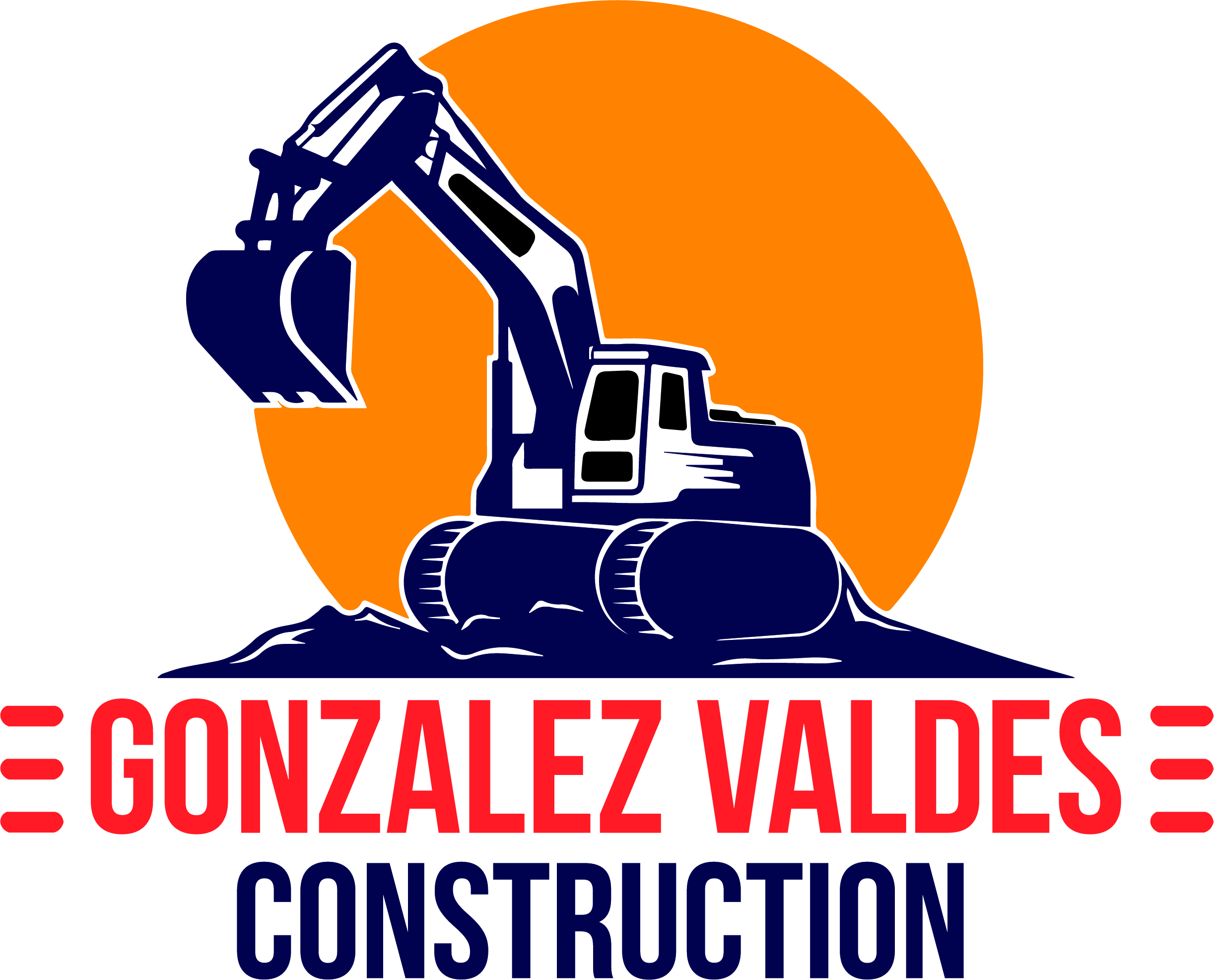 Gonzalez-valdes Construction Logo