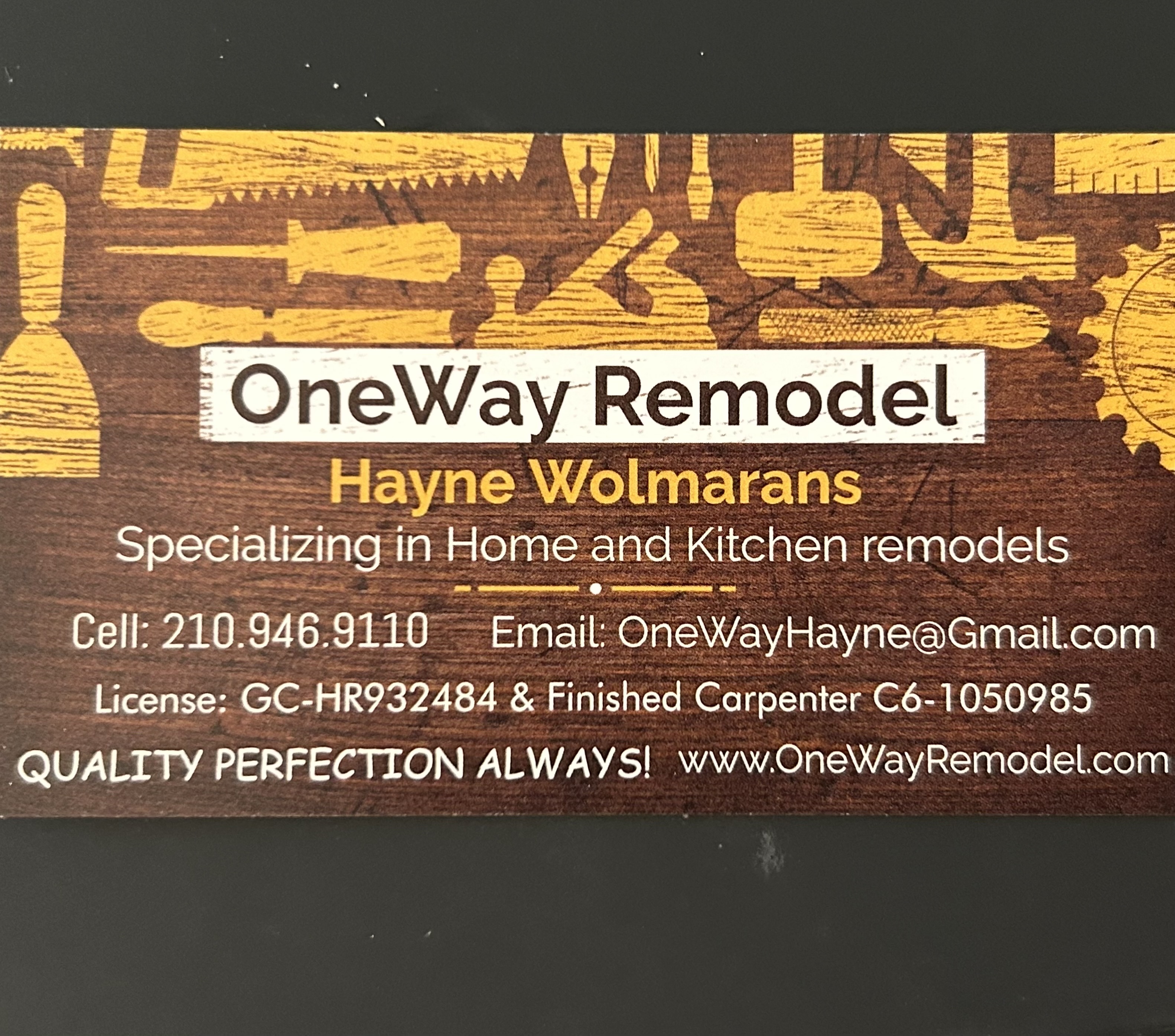 OneWay Remodeling, LLC Logo