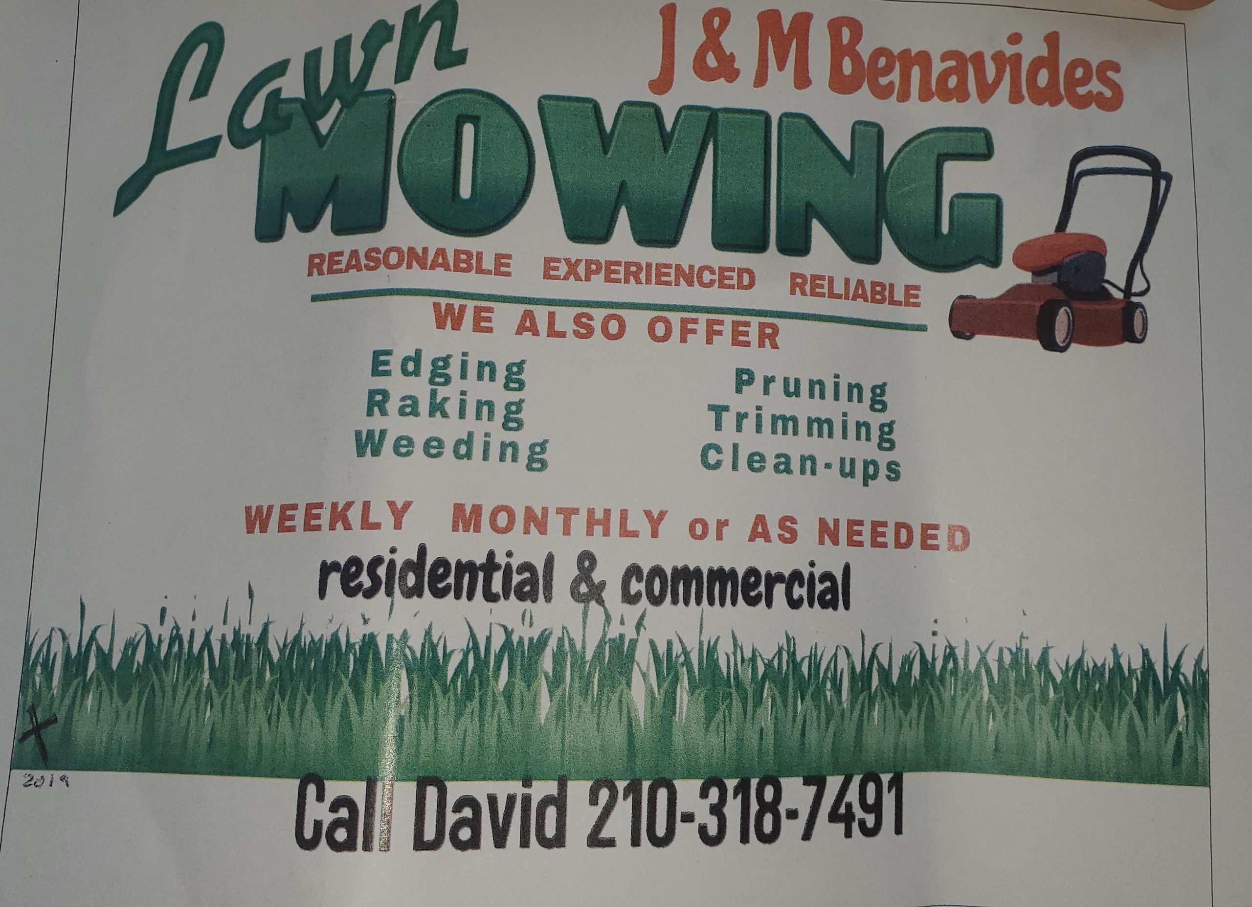 J&M Benavides Landscaping Logo