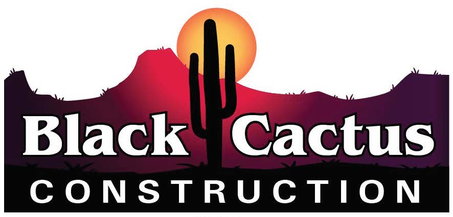 Black Cactus Construction Logo