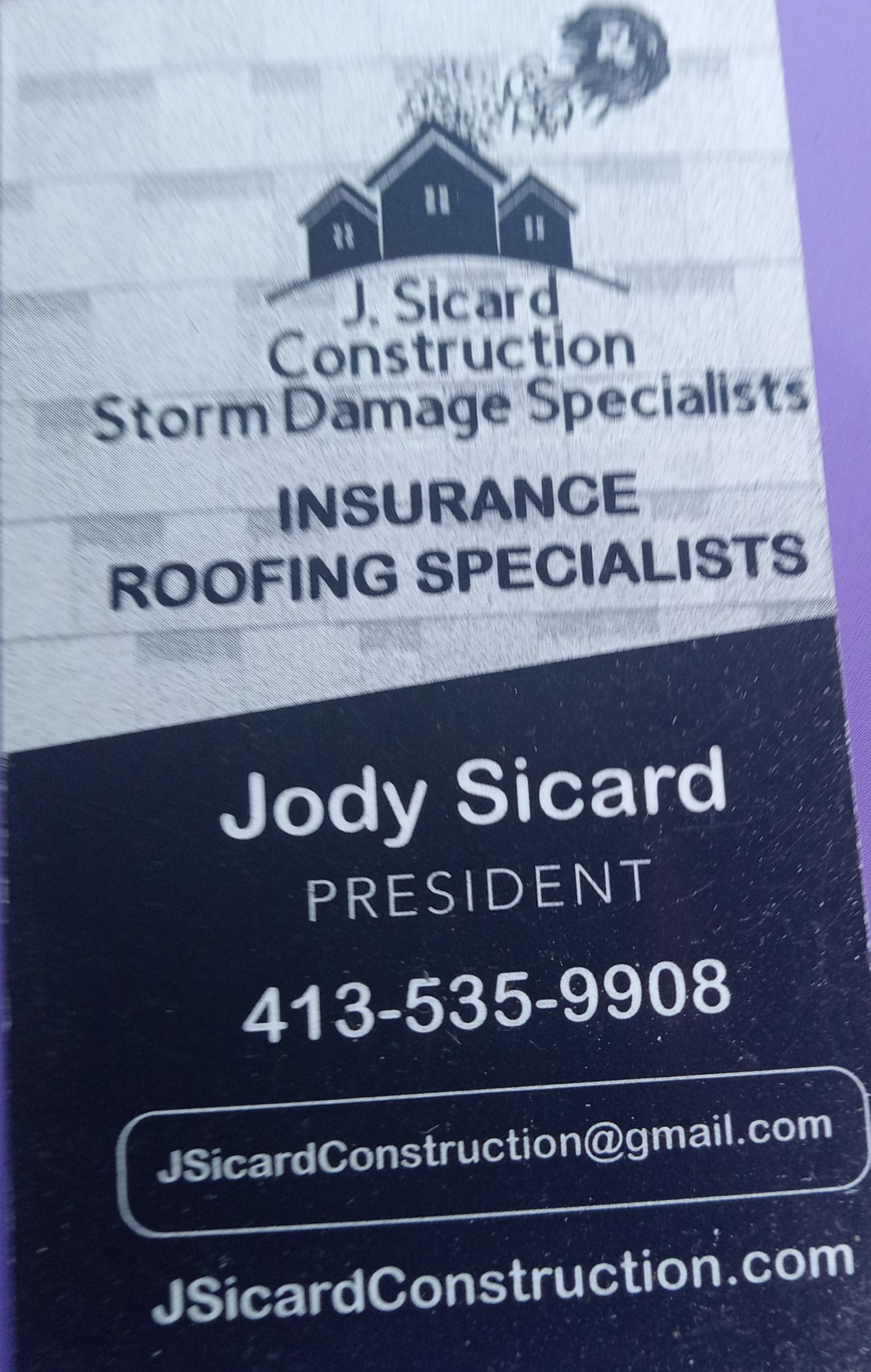 JSicard Construction Inc. Logo