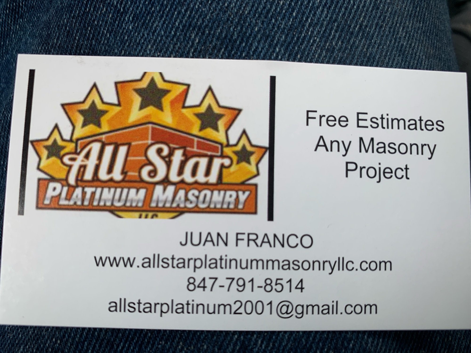 All Star Platinum Masonry, Inc. Logo