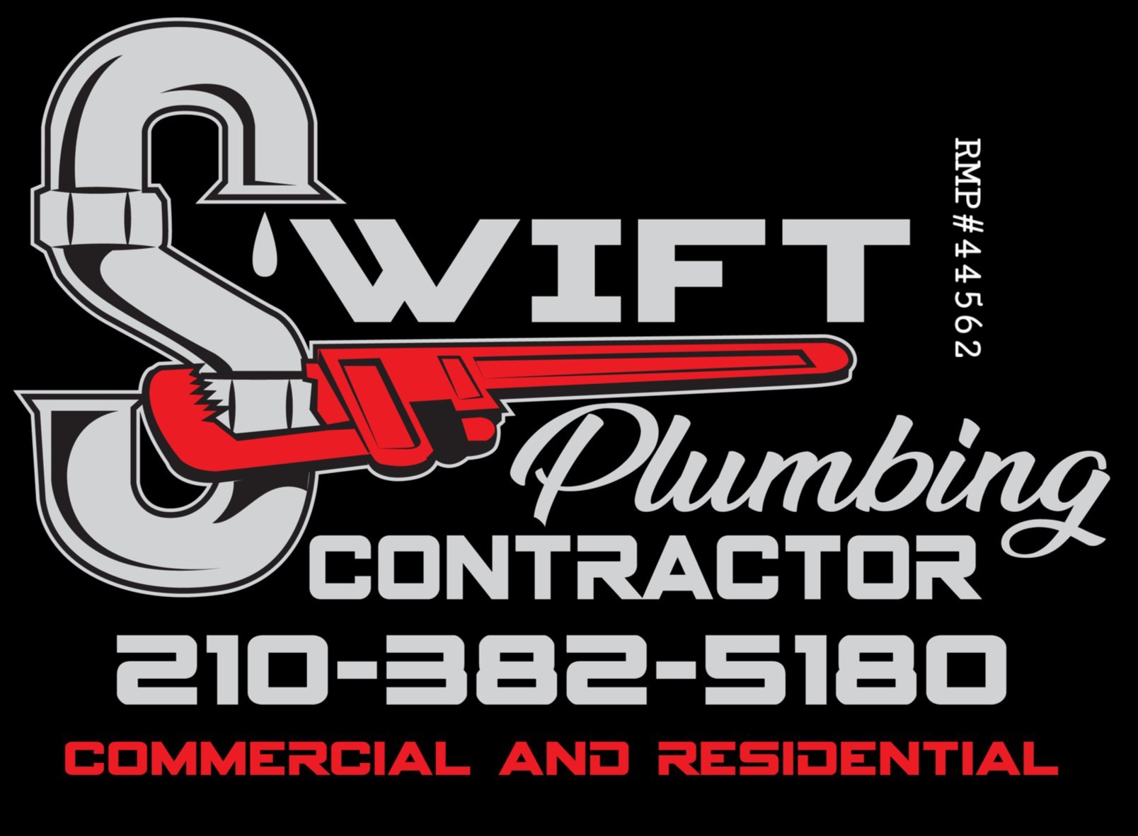Swift Plumbing Contractor Logo