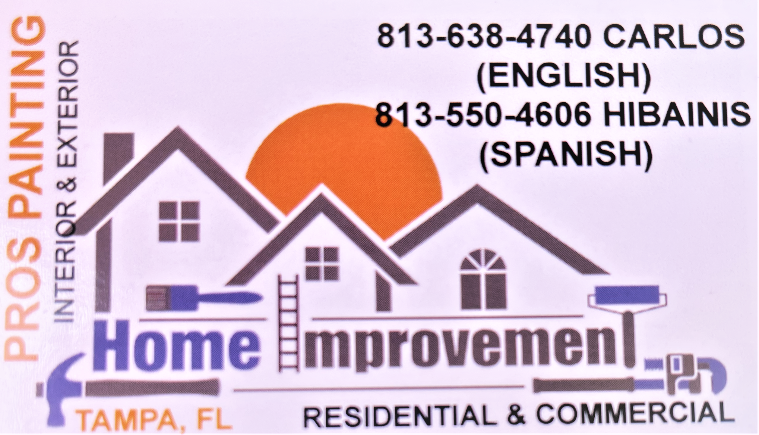Pros Painting Home Improvement Logo