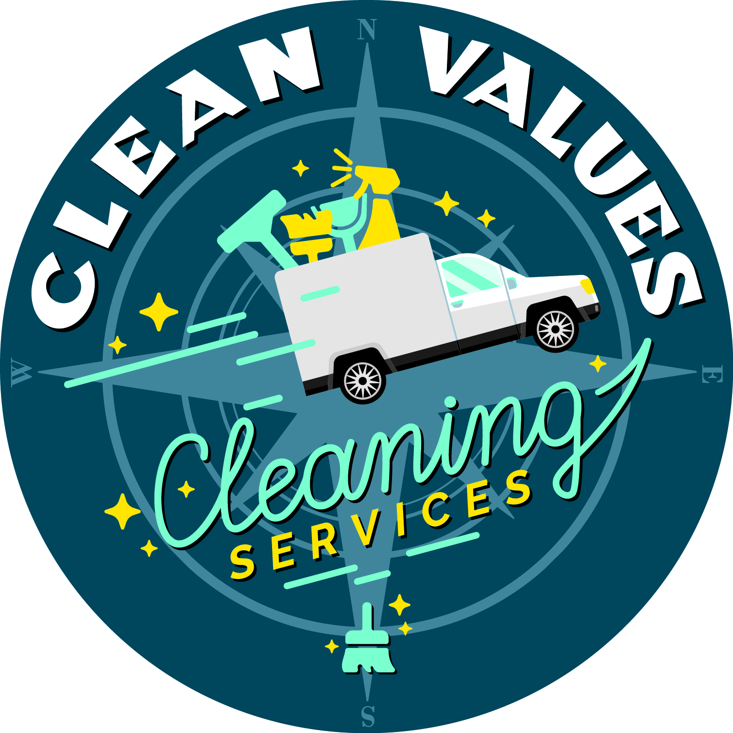 Clean Values Cleaning Services, LLC Logo