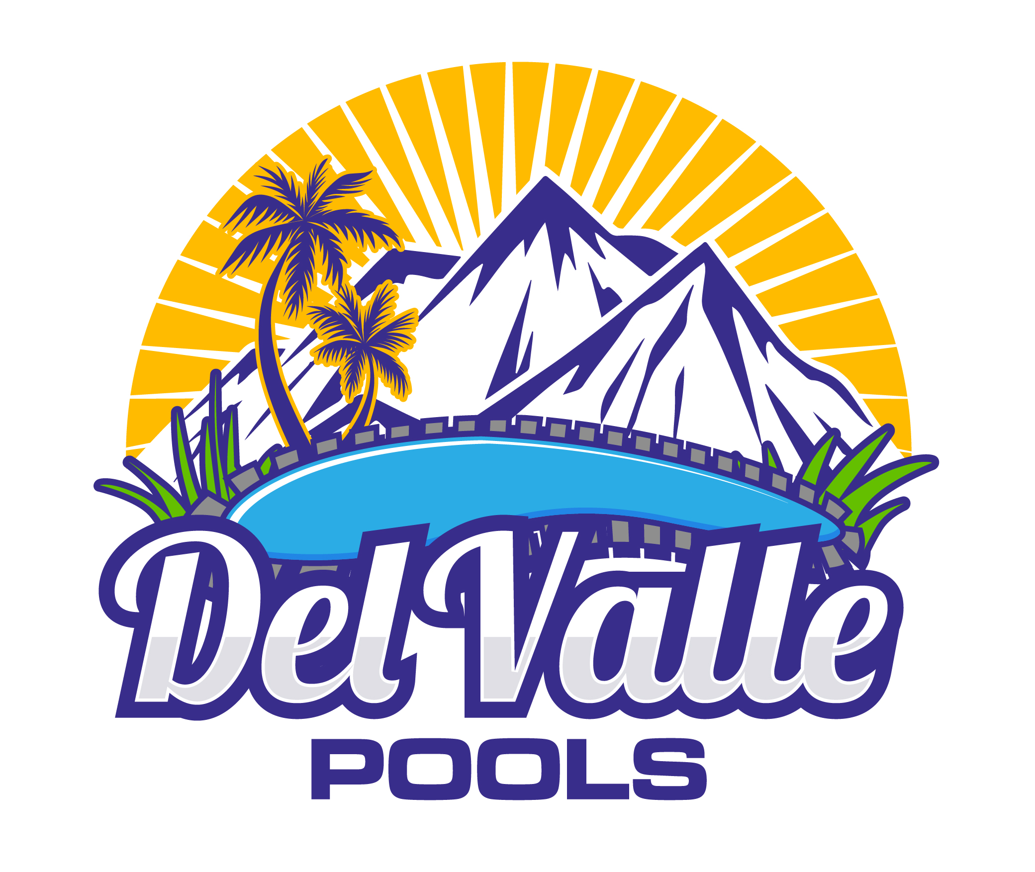 Del Valle Pools Logo
