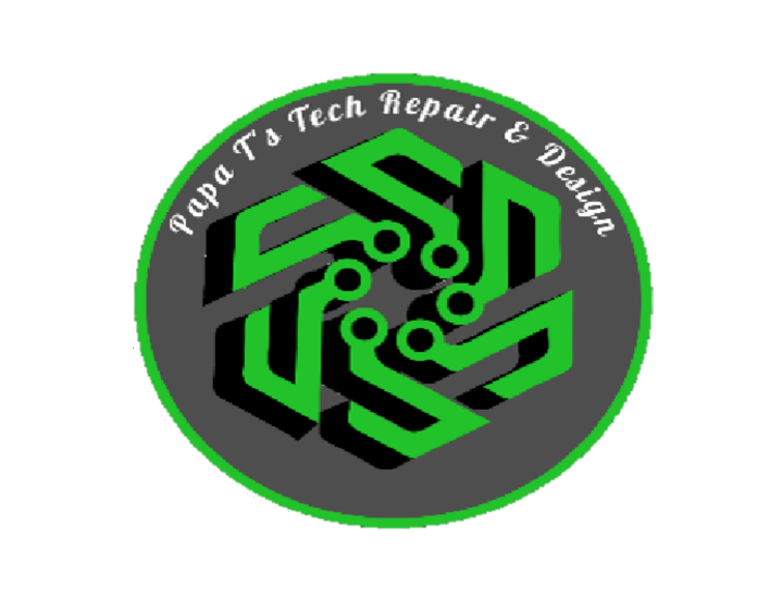 Papa T's Tech Repair & Design Logo