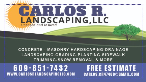 Carlos R. Landscaping Logo