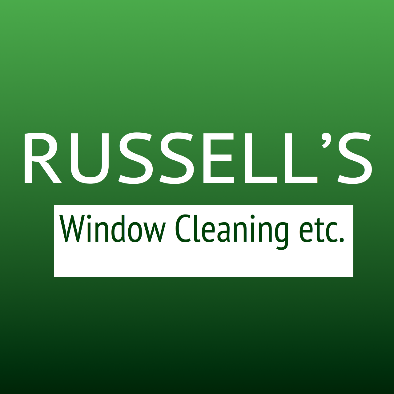 Russell's Window Cleaning etc. Logo