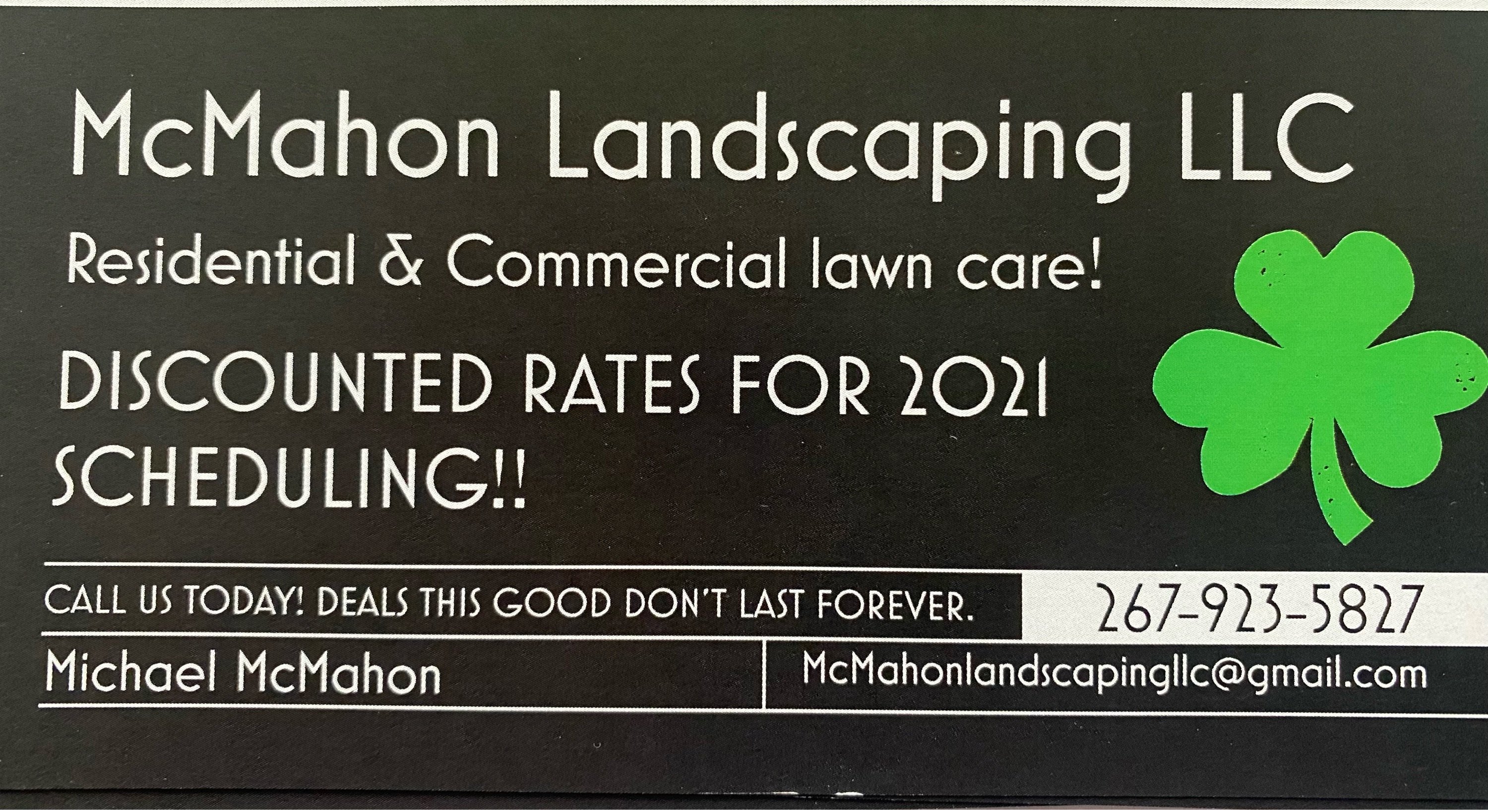 McMahon Landscaping LLC. - Ana Sayfa  Facebook Logo