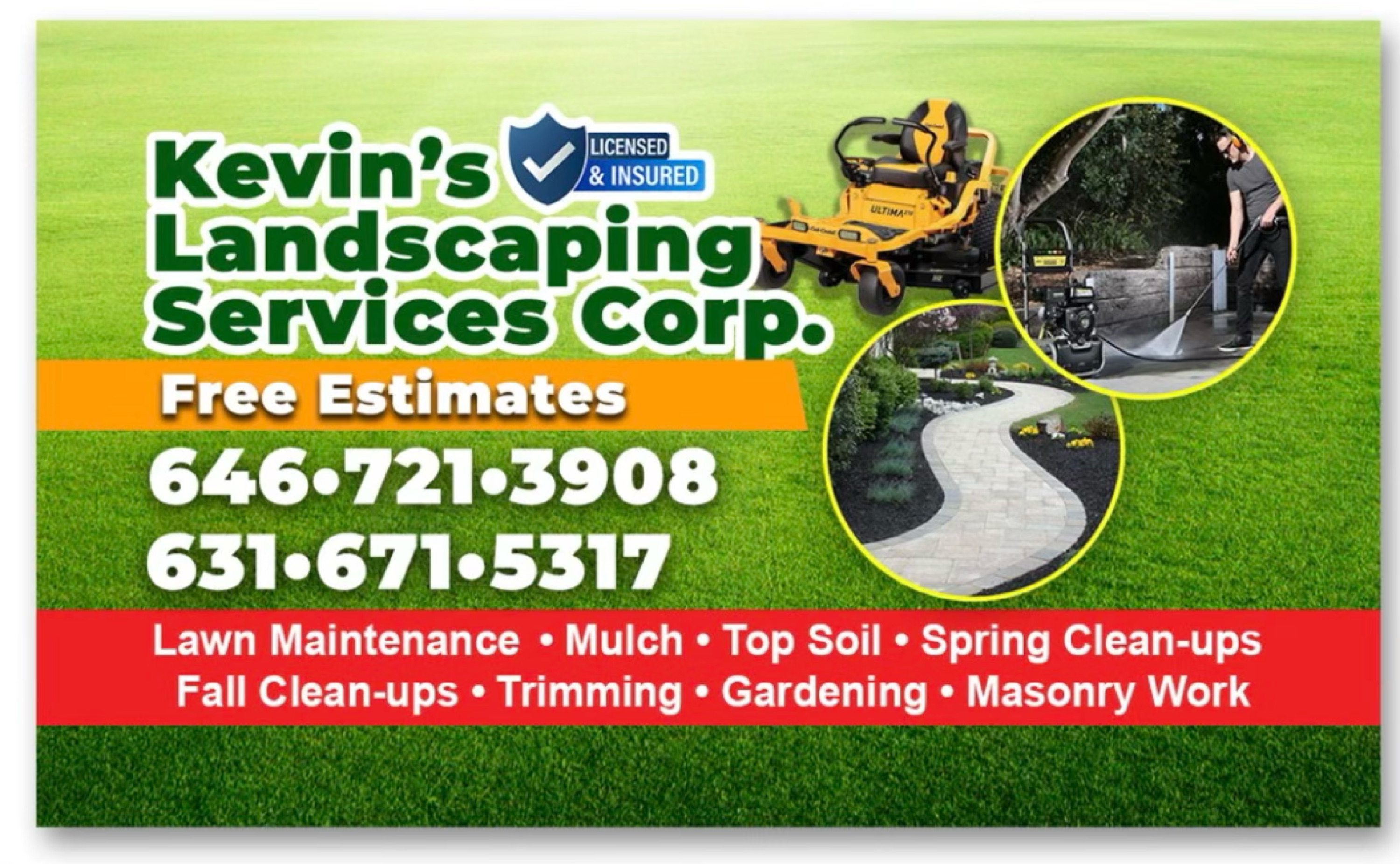 Kevin's Landscaping Services Corporation Logo