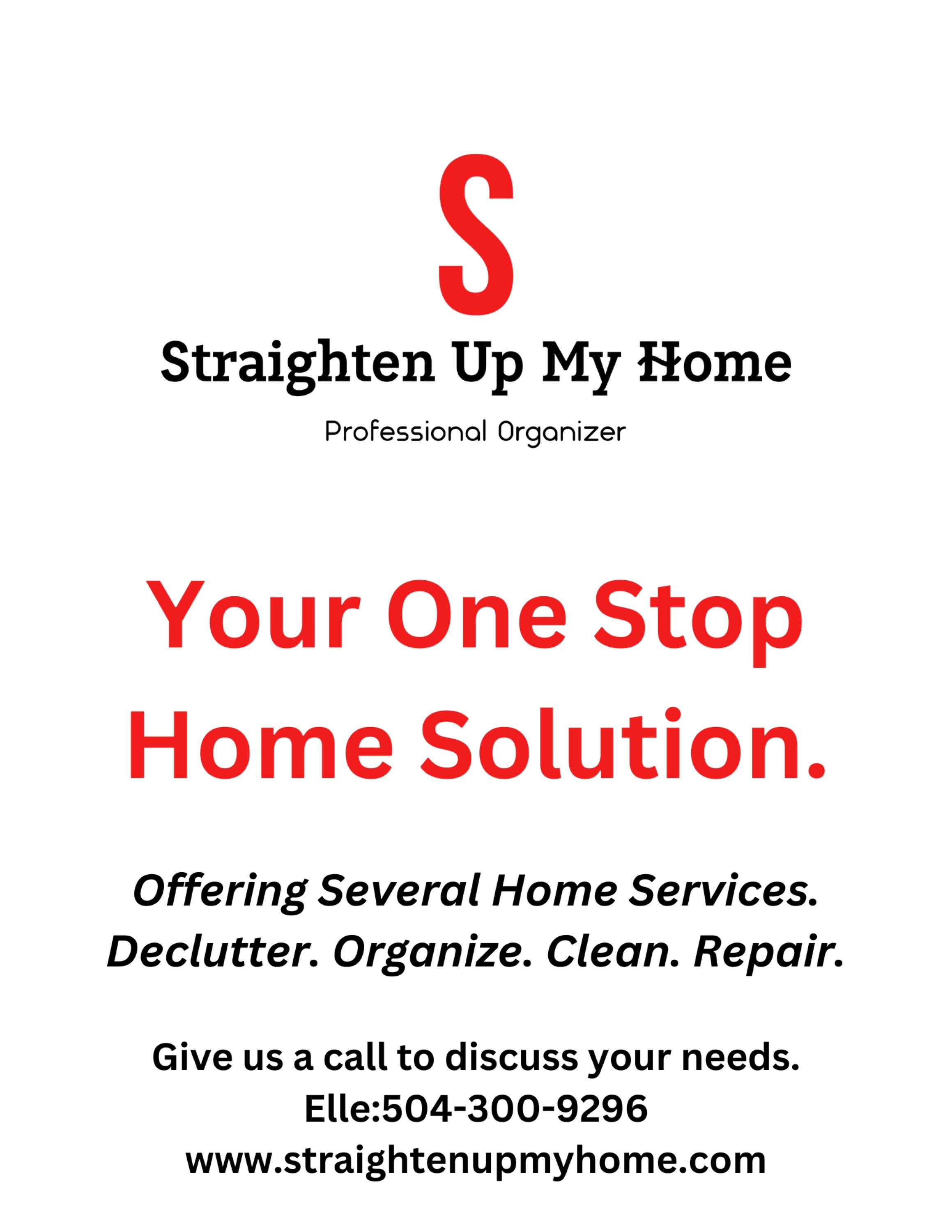 Straighten Up My Home Logo