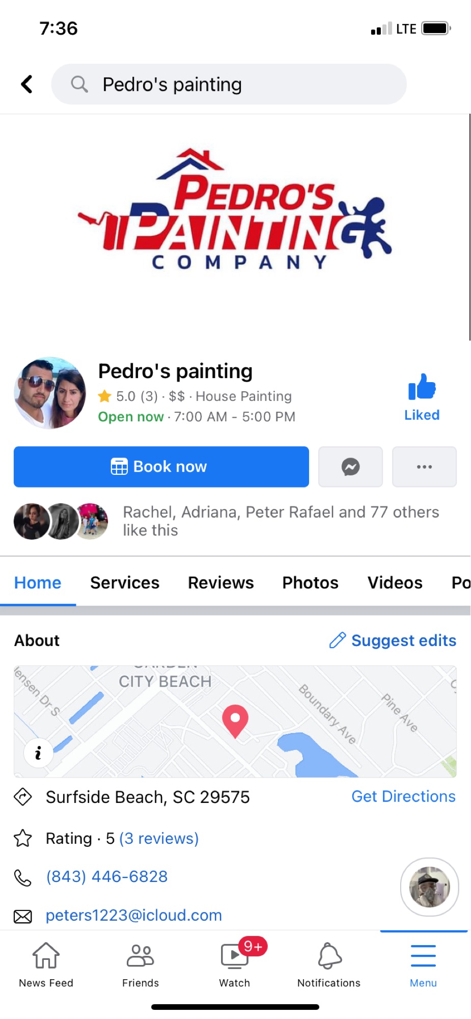Pedro's Painting Logo