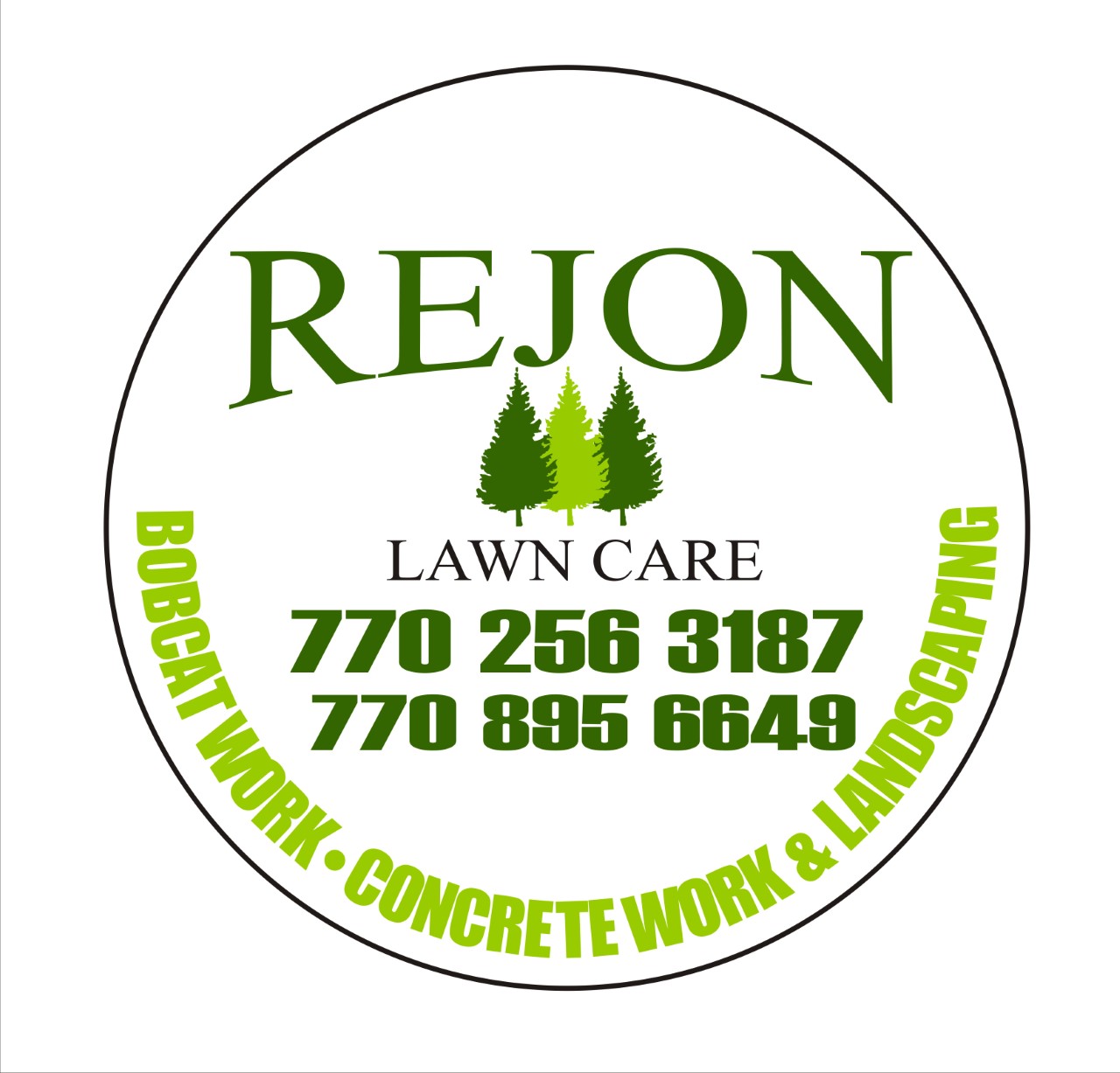 Rejon Lawn Care Logo